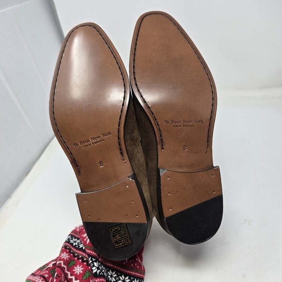 To Boot New York Mens Size 8 Adam Derrick Tesoro Mid Brown Suede Slip On Shoes main image 6